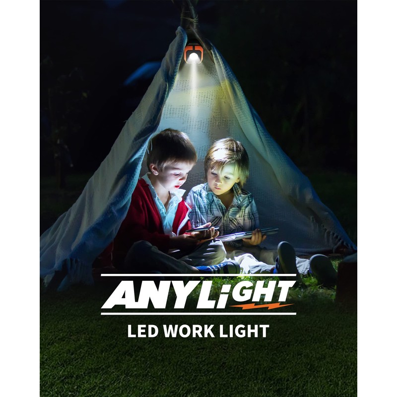 Anylight Led Work Light with 4 Modes,1200LM Portable COB Magnetic