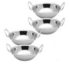 Kosma Set of 4 Premium Stainless Steel Balti Dishes Set,