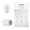 EMFA Caps for Round Pipes 21 mm White (RAL 9010)