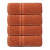 Brentfords 100% Cotton Hand Towels Burnt Orange, Super Soft Feel