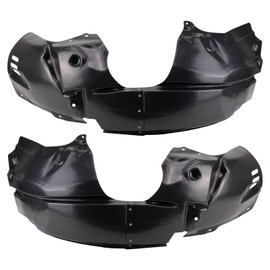 TRQ TRQ Inner Fender Liner Set Compatible with 2011-2013 Ford Fiesta FO1248153 FO1249153