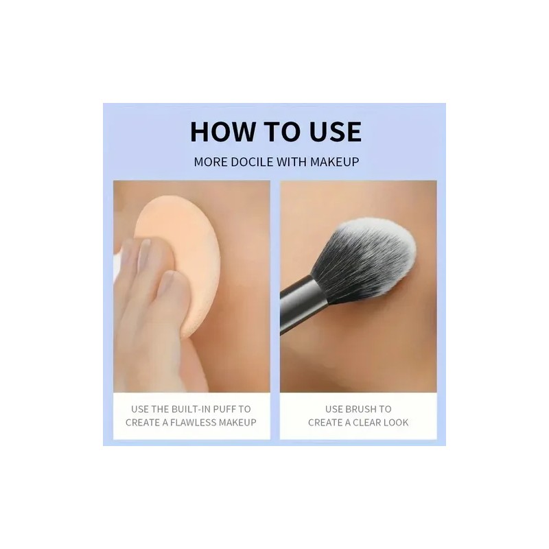Base De Maquillaje Polvo Compacto Fijador Matte
