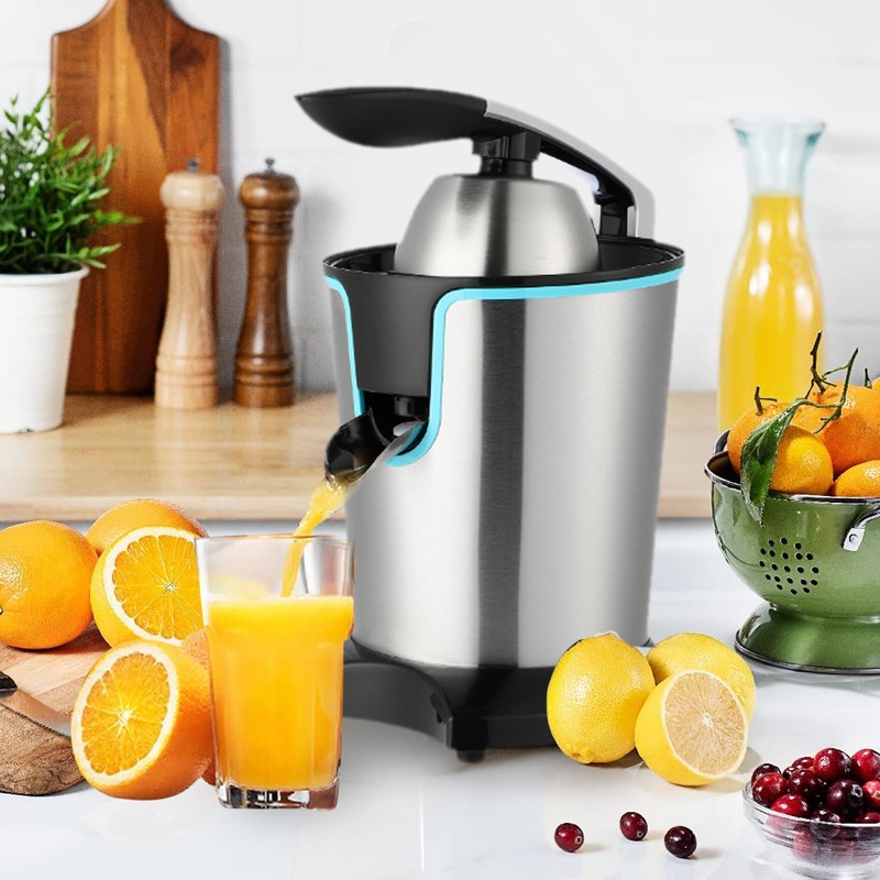 Electric Juicer Quiet 400W Stainless Steel Automatic Citrus Squeezer with