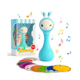 Alilo Smarty Rattle R1 – Interactive Musical Baby Toy with Lights & Sounds | Educational Sensory Toy for Infants 0-12 Months | Ideal Baby Gift (Blue)