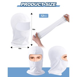 Panitay 12 Pcs Painters Spray Socks Unisex Adult Painters Mask Painting Dust Hood Snug Soft Stretch Head Socks for Men