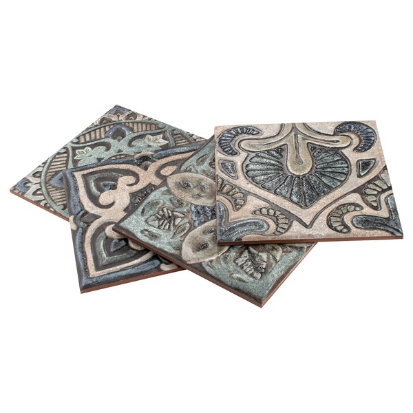 Merola Tile Mandala Decor Mix 7-7/8" x 7-7/8" Ceramic Wall
