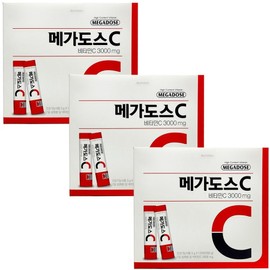 Korea Eundan Megadose C Vitamin C 3000mg, 3 pieces / 고려은단 메가도스C 비타민C 3000mg, 3개