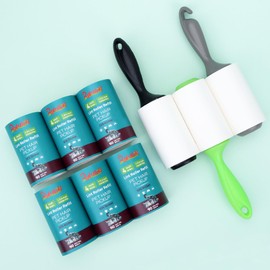 4 inch Extra Sticky Lint Roller Refills for Scotch-Brite Pet Hair Pickup Lint Roller 90 Sheets per Refill 6 Pack - 540 Easy-Tear Adhesive Sheets Total (Inside Dia. 1 3/4 inch)