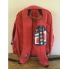 BONDKA RED BACKPACK WITH LAPTOP POCKET FITS UP TO 15”