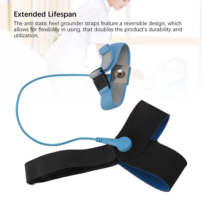 2 Pcs ESD One Size Fits All Anti Static Heel
