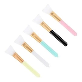 Pinceles De Silicona Suave Para Aplicar Mascarillas 3 Pzs Color Surtido