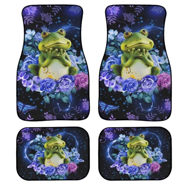 Poceacles Frog Car Floor Mats Universal SUV Front Rear Floor