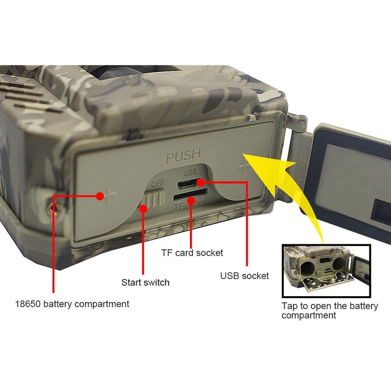 PR200 Pro 1080P Waterproof Trail Camera Hunting Camera with 49
