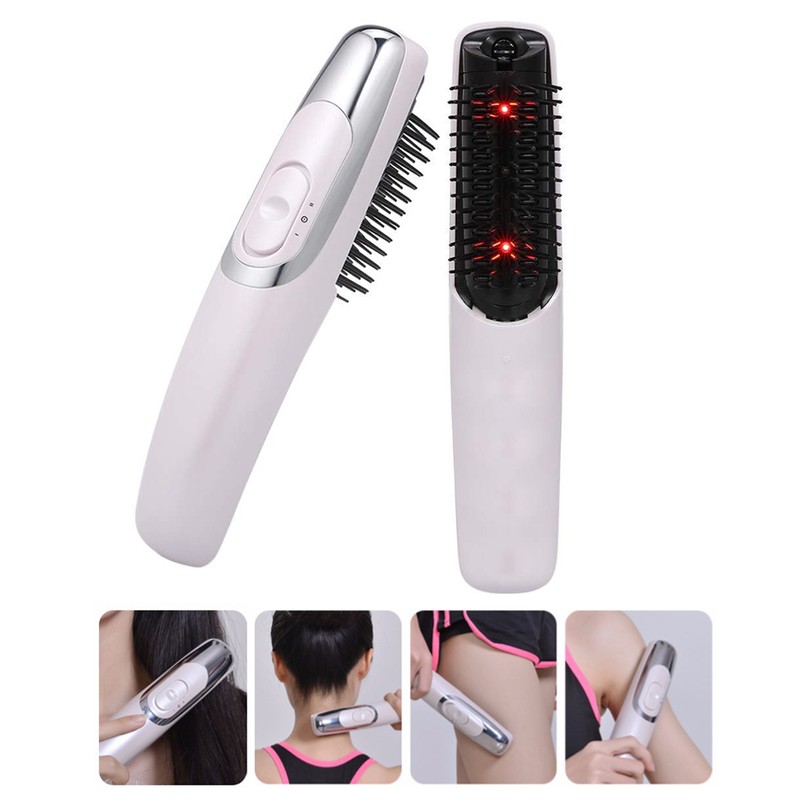 Electric Infrared Hair Brush Comb Laser Treatment Grow Comb Stop
