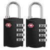 ZHEGE TSA Locks, Suitcase Locks, 4-Digit Locks, Combination Code for