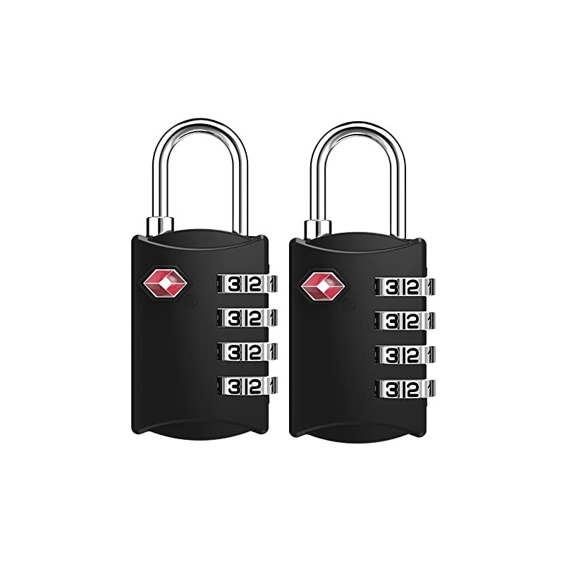 ZHEGE TSA Locks, Suitcase Locks, 4-Digit Locks, Combination Code for