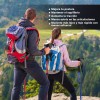 2pk Bastones De Senderismo Ajustar Bastón Plegables Trekking