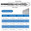 XQIGI 6 PCS 4-Flute Sawtooth Eccentric Twist Drill Bit, High