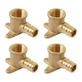 SUNGATOR 4 Pack Pex A Expansion Drop Ear Elbow 1/2", Pex A Drop Ear Elbow 1/2, PEX A 1/2" x 1/2" Female NPT Drop Ear Elbow, ASTM F1960 ONLY For Pex-A Tubing