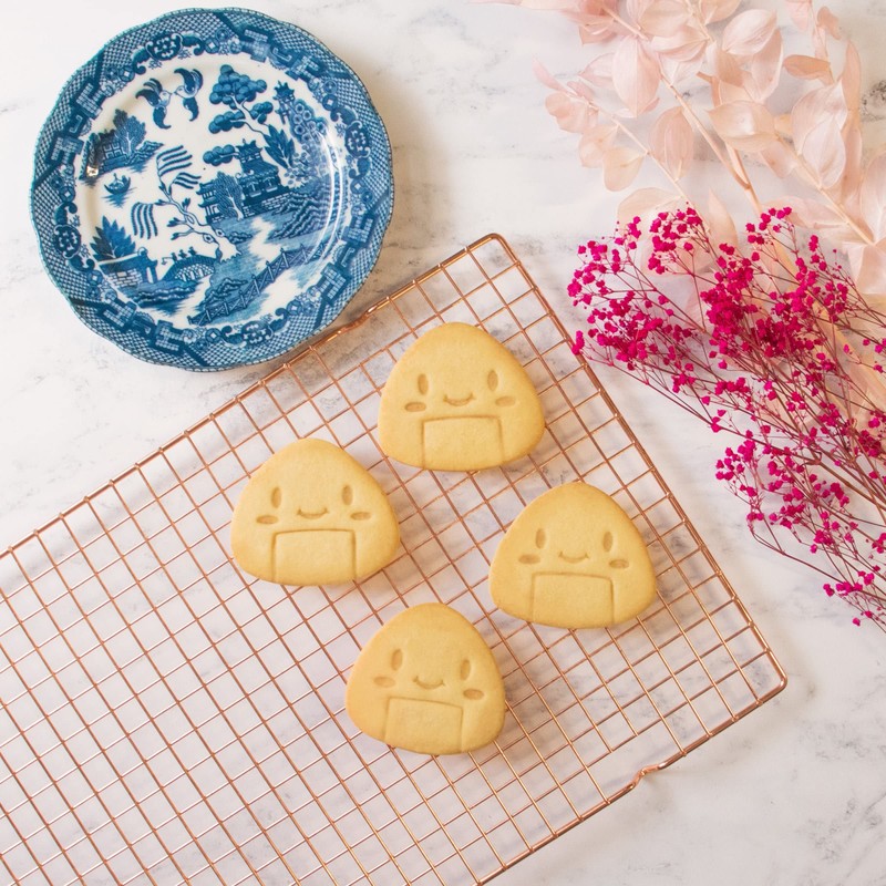 Set of 2 Onigiri Cookie Cutters (Shapes: Nervous & Happy),