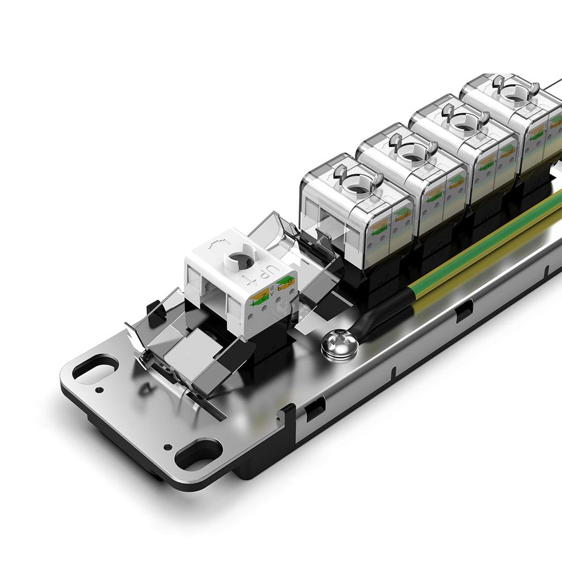 AMPCOM UTP Transparent Keystone Jack (Black)