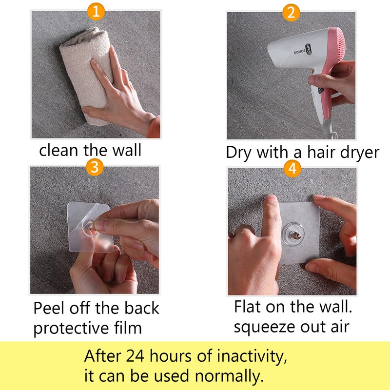 20PCS 8mmAdhesive Hanging Nails Wall Hook Hanger, Wall Hangers Without