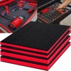 Tool Box Foam 4Pack 2pc 16x12x2in & 2pc 16x12x1in, Foam