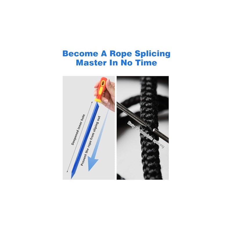 Mellbree 7-Piece Heavy-Duty Rope Splicing Tool Kit