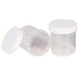 50 Cream Pots Jars Tins 10 g 12 ml Clear