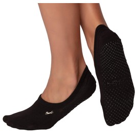 SHASHI No Show Grip Socks for Women – Non Slip Socks Women – Yoga Socks w/Storage Pouch – Pilates Socks With Grips For Women Small