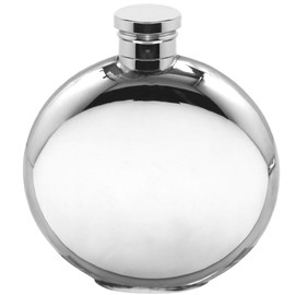 English Pewter Company 4oz Plain Round Liquor Hip Flask [FL241]