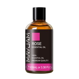 Rose Essential Oil, MAYJAM Premium Pure Essential Oils for Diffusers for Home, 3.38FL.OZ Large Volume Rose Oil for Soap Candle Making Massage