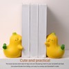 2Pcs Banana Bookend Hugging Bookends Cartoon Resin Bookend Book Stopper