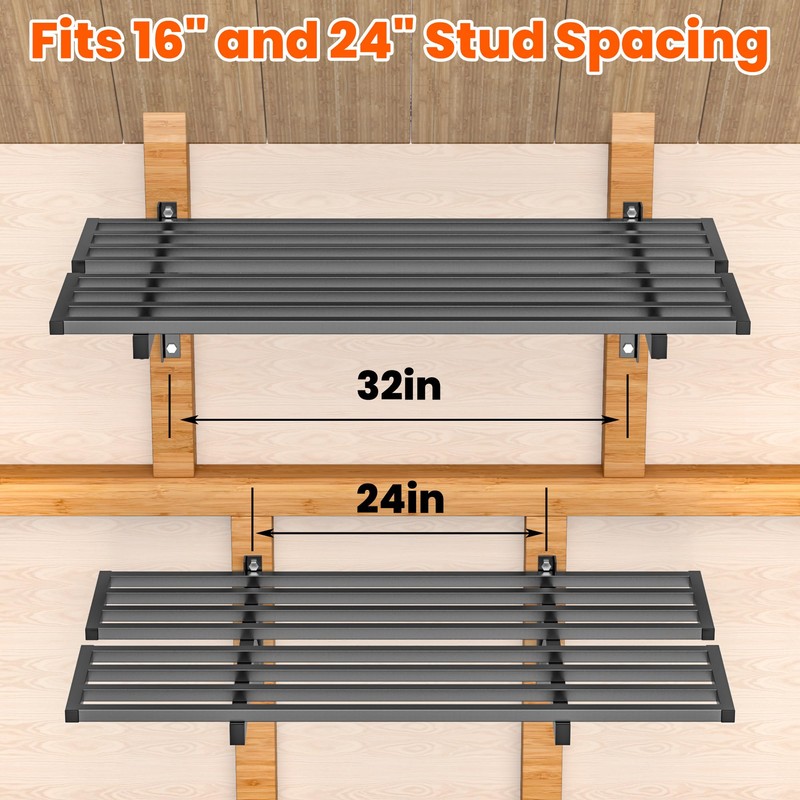 Ultrawall Heavy Duty Garage Wall Shelves, 2 x 4 ft