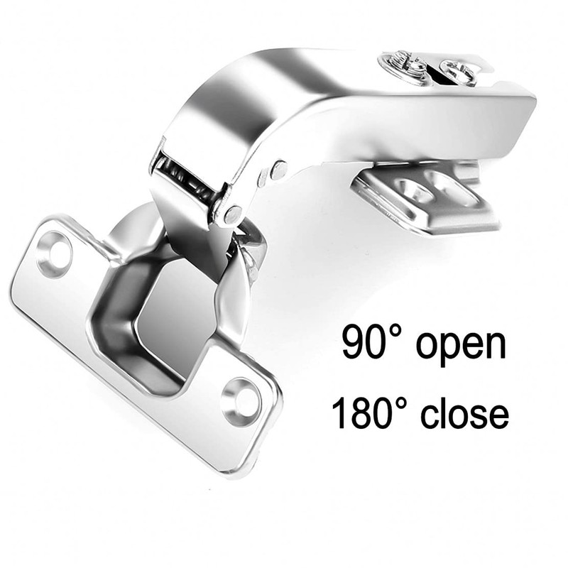 JZK 4PCS 90 Degree Corner Cabinet Hinges, 90° Opening Corner