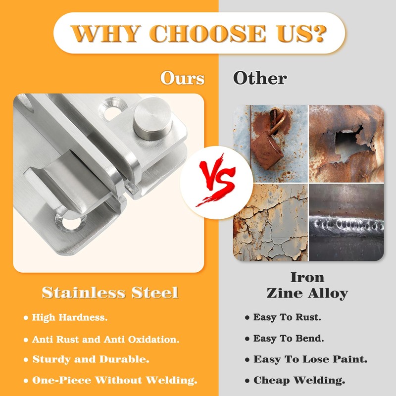 Alise Flip Latch Gate Latch,Shed Door Latch Barn Door Lock