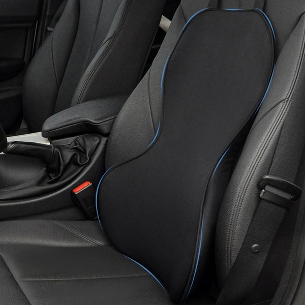 FOUNDCOOL Universal Memory Foam Lumbar Support Cushion for Car Seat Auto Driving Lumbar Support Back Support to Relieve Driver Pressure and Fatigue