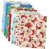 SOIMISS 10 Sheets Christmas Cotton Fabric Cloth Floral Patchwork Material