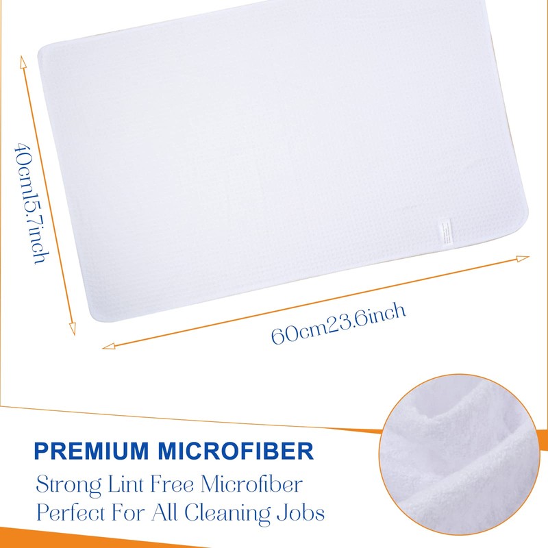 SINLAND Water Absorbent Microfiber Dish Wipes Waffle Towels Dish Cloths