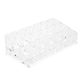 Lipstick Storage Box with 18 Grids, Transparent Acrylic Lipstick Display Stand, Cosmetic Makeup Organizer, Lipstick Holder Lipstick, Jewelry,