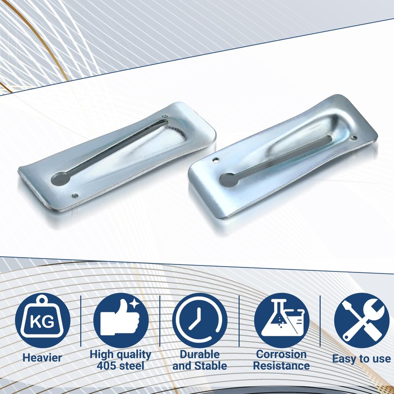 Gisafai 50 Pcs Galvanized Steel Snap Tie Wedge for Concrete