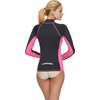 Cressi Women's Lady Long Sl Rash Guard, Black Pink, M