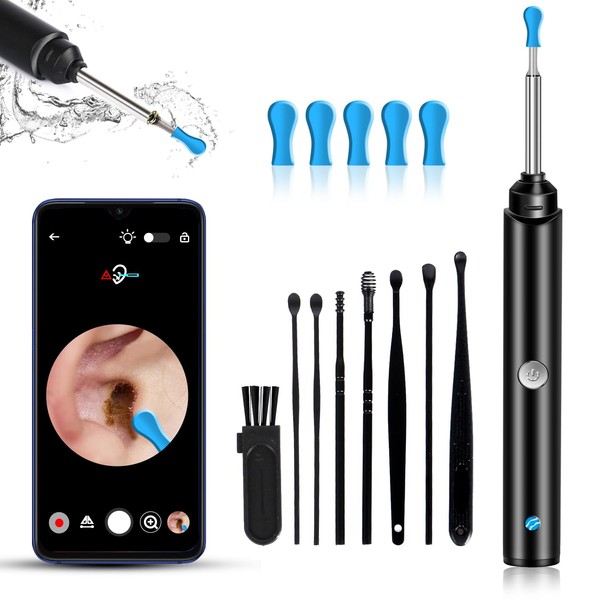 TicEaik Limpiador de Cera de Oídos,Camara 1080P y Luz Eliminación