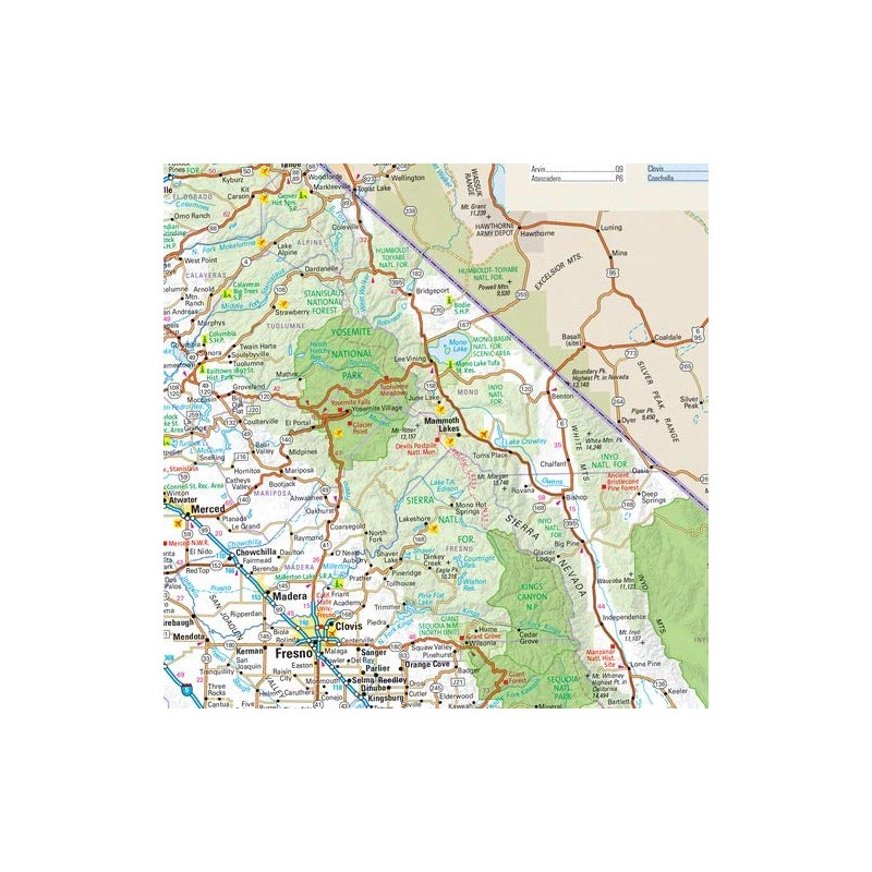 California State Wall Map - 19.75" x 23.75" Paper