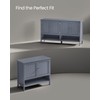 VASAGLE Shoe Cabinet, 3-Tier Shoe Storage Organizer, Modern Freestanding Cabinet