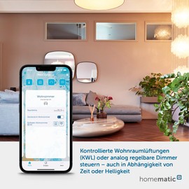 Homematic IP Smart Home Universal Switching Actuator - 0-10 V, Flush Mounted, Dimmable Lighting, Switch Ventilation, Switch Light, 154761A0, White