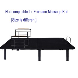 Fromann [Non-Universal] 2 Piece Steel Adjustable Bed Base Assist Handle Bedside Rail Armrests (Unsuitable for Beds with Massage)