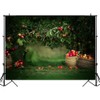 9x6ft Apple Trees Backdrop for Baby Portrait Backdrop Orchard Landscape
