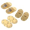 Tyenaza Solid Brass Butler Tray Hinge Flip-Top Hinge with Screws