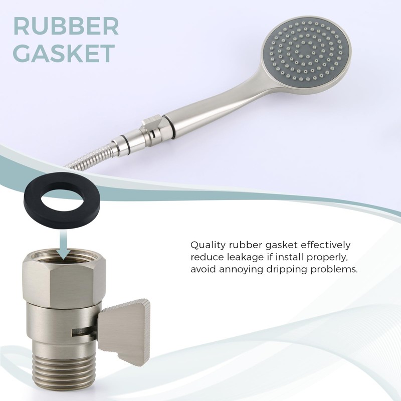 Aomasi Shower Head Shut off Valve, Brass Water Flow Restrictor